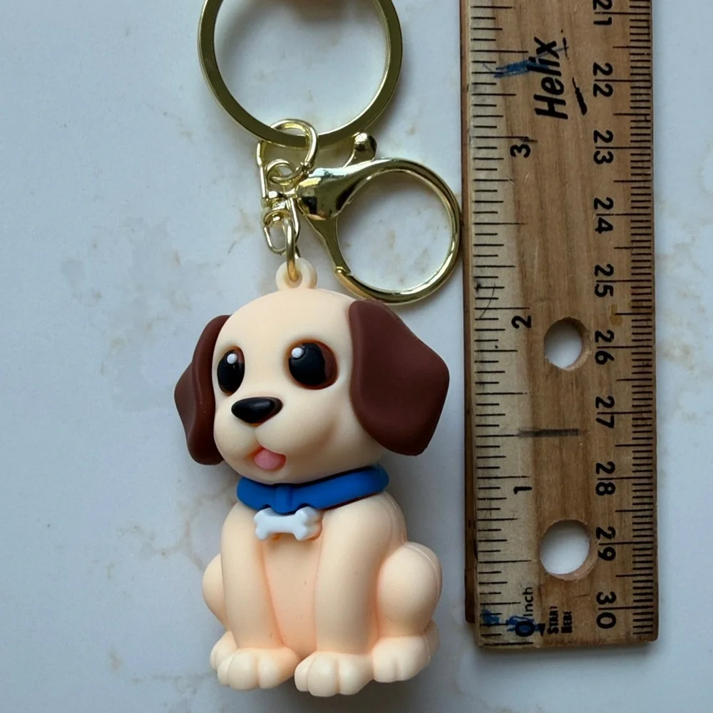 Buddy the Dog Keychain.   Use on kids backpacks, charm or keys
